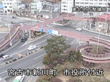Footage of tsunami captured by the fixed-point cameras on the national highway