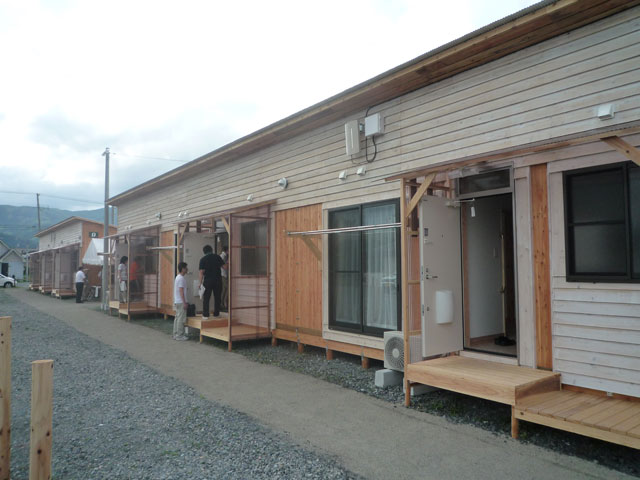 仮設店舗 仮設住宅 遠野