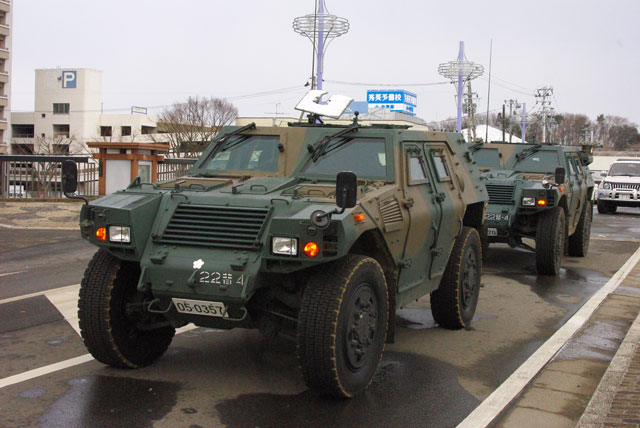 Mamoribashi / in sront of station / Japan Self-Defense Forces / Armored car 