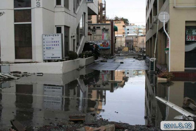 Damage / Near Honshiogama station 