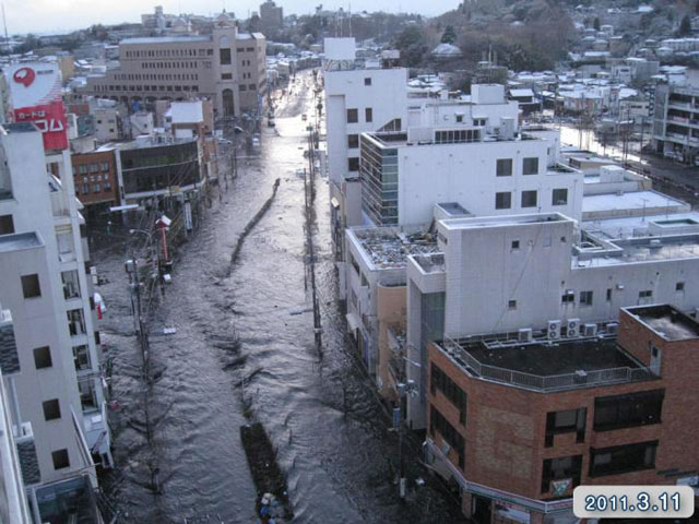 Damage / Near Honshiogama station 