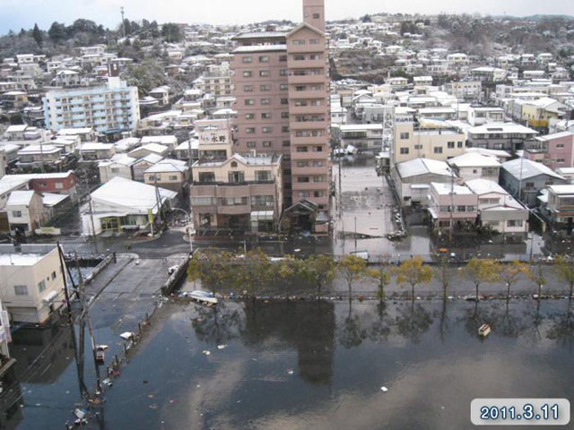 Damage / Near Honshiogama station 