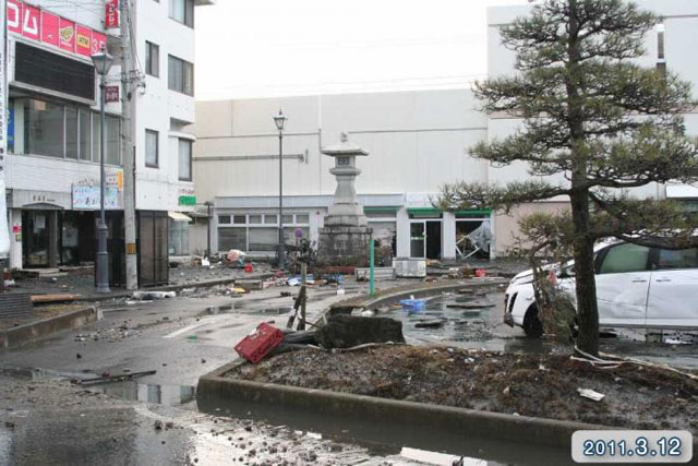 Damage / Near Honshiogama station 