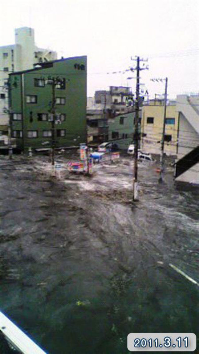 Damage / Near Honshiogama station / Tsunami 