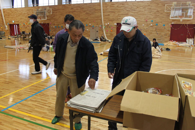 避難所 原町第一小学校