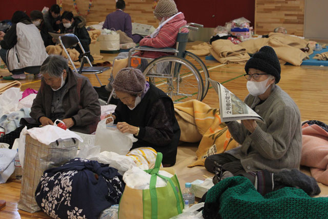 Evacuation center / Kashima junior high school / 