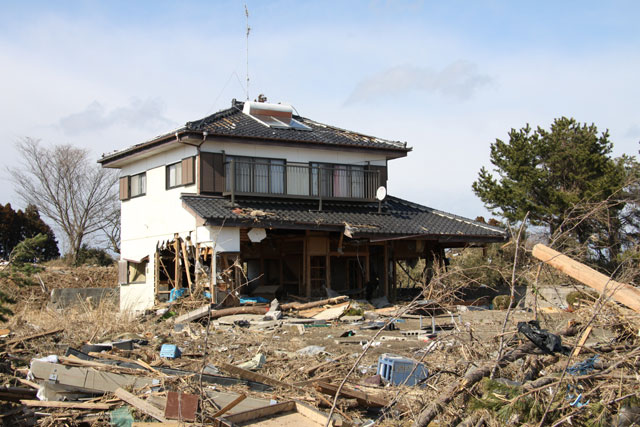 被災状況 埒浜地区