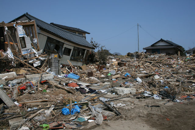 被災状況 埒浜地区