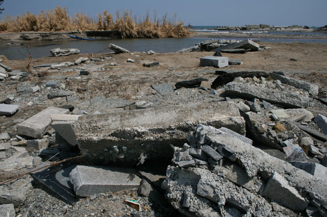 被災状況 埒浜地区