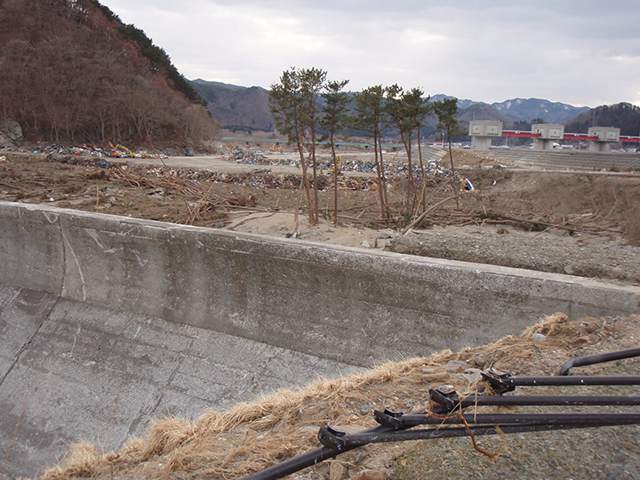 被災 岩泉町被災状況 小本川水門