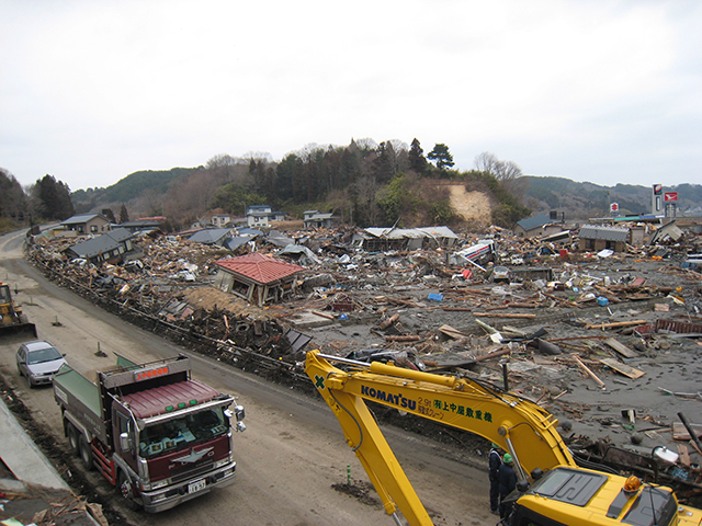 啓開  金浜 宮古道路 啓開後 タカヤ