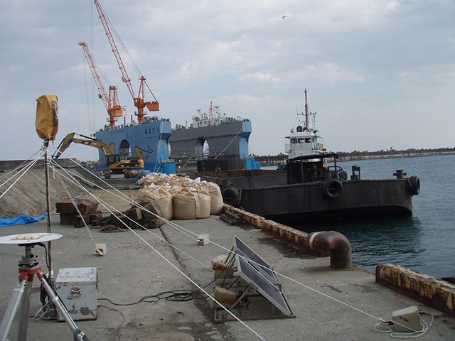 Harbor / Clearance construction of caisson in Suwashita area