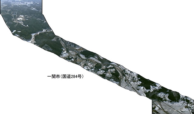 一関市 国道284号 連続写真 撮影日３月１２日