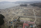 Iwate Yamada Apr, 2011 / Photography from helicopter of Japan Ground Self-Defense Force / Aerial photography