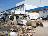 Miyagi Tagajo Damage / Truck yard for distribution