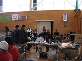 Miyagi Rifu Evacuation center / Gymnasium of elementary school
