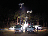 Iwate Rikuzentakata Liaison Yuzawa / Rikuzentakata / Machine for disaster response / Lighting vehicle / Operation