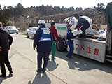Miyagi Higashimatsushima Relief supplies 
